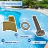 Poolzilla 1 Pack Bronze Wedge Assembly for 4" Rail Anchors