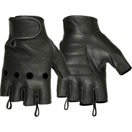 Hugger Affordable Unlined Fingerless Double Padded Palm Glove (X-Large)