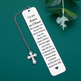 Sister Gifts from Sisters in Christ Gift for Women Baptism Gift for Girl Catholic Easter Basket Stuffers for Teen Girls First Communion Gifts Christian Gift for Women Birthday Back to School Supplies