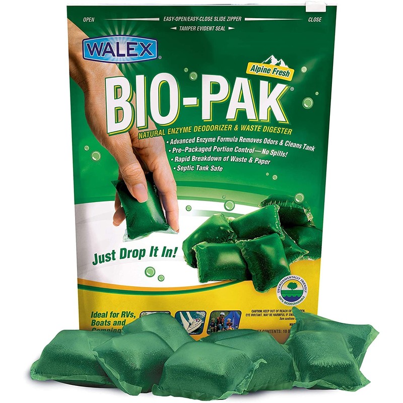 Walex BIO-11530 Bio-Pak Natural Holding Tank Deodorizer and Waste Digester,