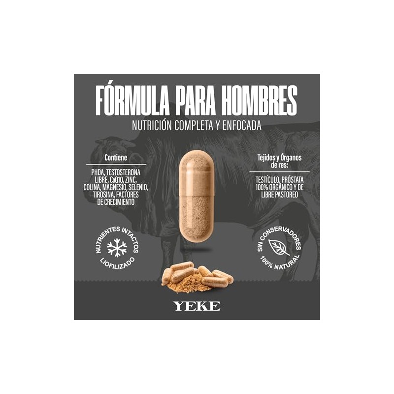 Suplemento Masculino 100 Orgánico Órganos Reproductores Toro Stud Yeke