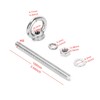 Ruimou 6 Sets M8 Lifting Eye Bolts with Nuts and