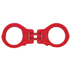 Peerless Handcuff Company, Hinged Handcuff, Model 850R, Hinged Handcuff - Red Finish