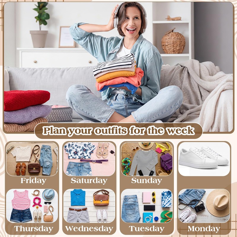 Woanger 14 Pack Packing Cubes for Travel Days of Week