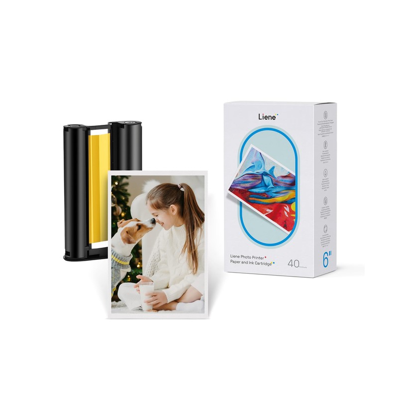 Liene Amber M100/M200/M110/M210 4x6'' Photo Printer 40 Sheets Photo Paper