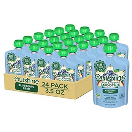 Outshine Fruit & Yogurt Smoothie Pouches - Blueberry Pear 24 Count (Pack of 1)