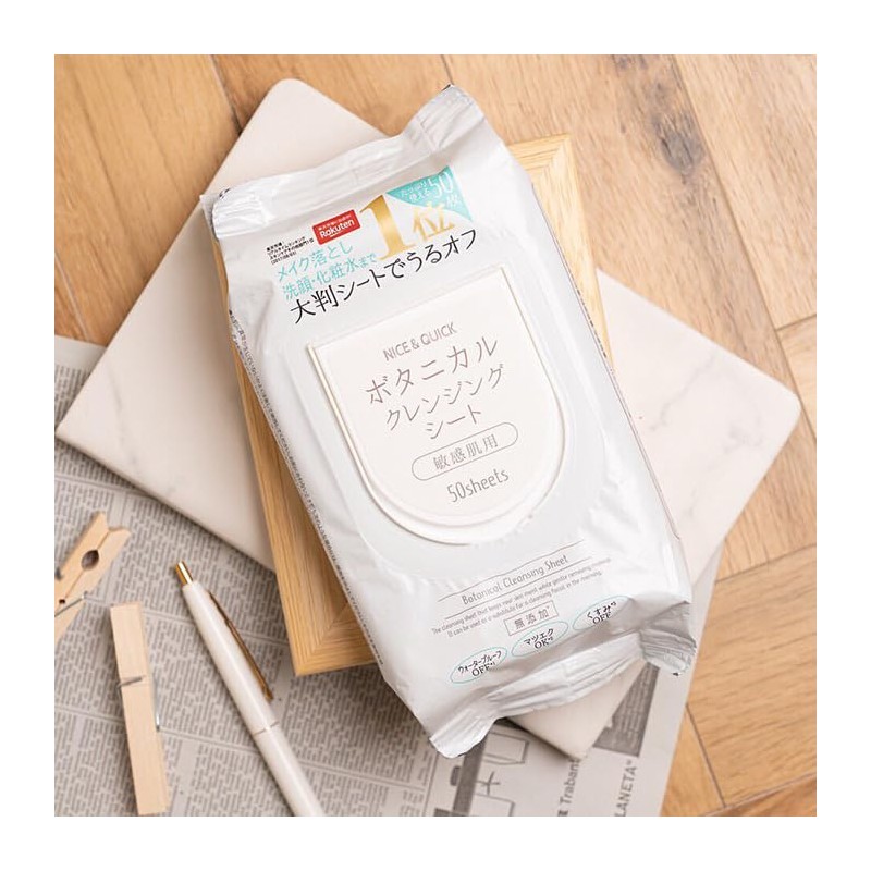 NICE & QUICK Cleansing Sheet, Alcohol Free, Nice & Quick
