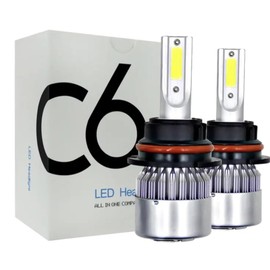 2PCS H11 Car LED Light, 6000K 3800LM Super Bright High and Low Beam Bulb C6 LED Fog Light Headlight Bulb Replacement, Plug & Play, Car/trucks H11