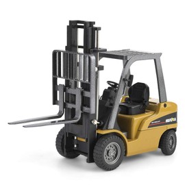 Dilwe Model Truck Toy, 1:50 Model Engineering Car Kids Alloy Forklift Vehicle Toy