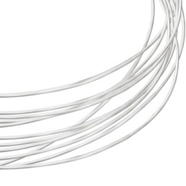 Beebeecraft 27 Gauge/0.4 mm Silver Wire 925 Sterling Silver 2 m Round Dead Soft Craft Jewellery Wire with 2 Suede Polishing Cloth for Wire Wrapping DIY Jewellery Bracelets Earrings