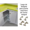 Juego De Bisagras Para Puerta Esquinera De Cocina Cerrajes