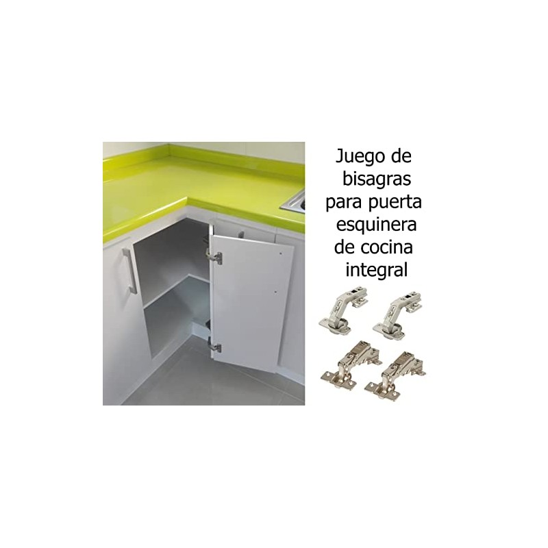 Juego De Bisagras Para Puerta Esquinera De Cocina Cerrajes
