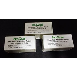 36 Flame Mounted White Stone Dental Stone Polishing - FG