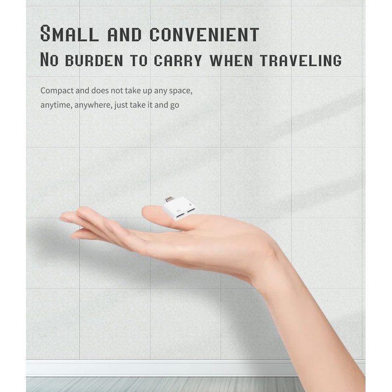 Zoyuzan Dual Lightning Headphone Adapter, 4 in 1, Perfect Sound