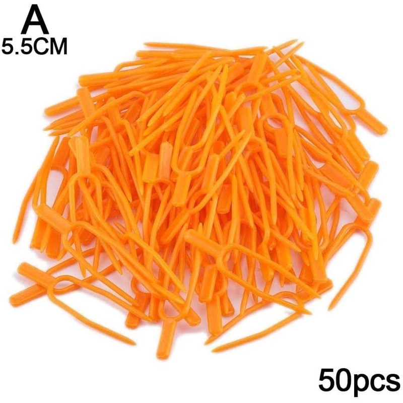 Juroicessry 50Pcs Gardening Plant Fixing Clips,Plastic Plant Climbing Support Clips