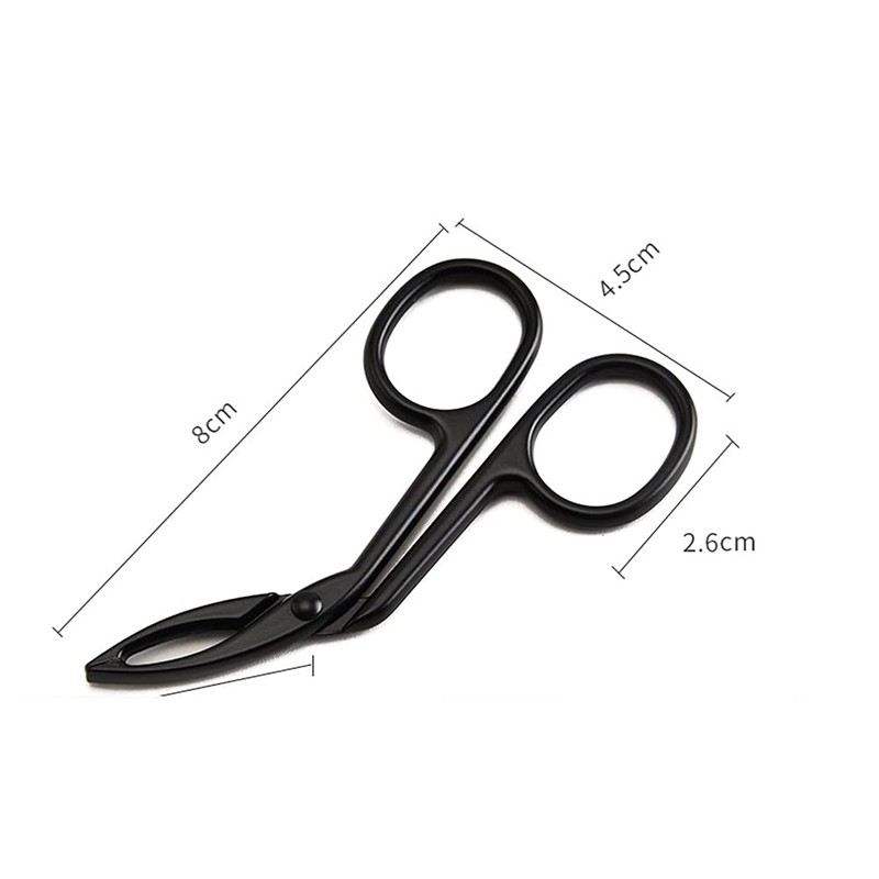 Eyebrow Tweezers, Scissors Shape, Eyebrow Tweezers, Nose Hair Remover, Flat
