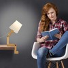 Relaxdays Table Lamp Robot Adjustable Lampshade Original Desk Lamp H