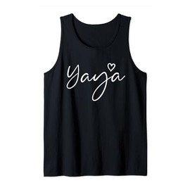 Yaya Gifts For Women Grandma Heart Mother's Day Yaya Tank Top
