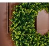 Wicker Park 24" Indoor/Outdoor Boxwood Wreath:_Lilac