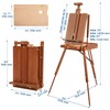 VISWIN French Easel for Painting with Palette, Shoulder Strap &