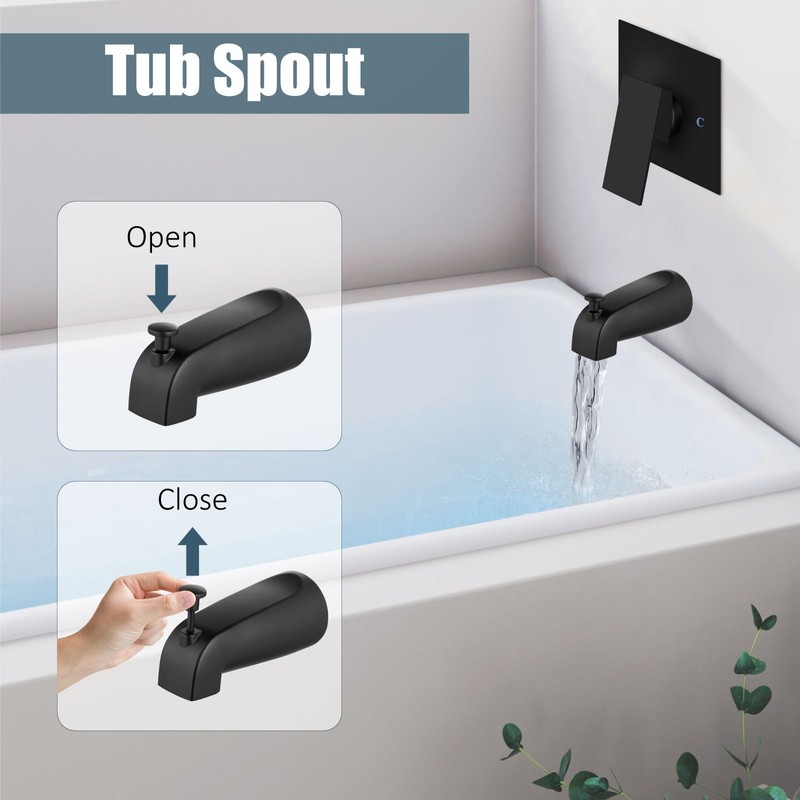 Aolemi Shower Tub Faucet Set with Handheld Spray Shower System