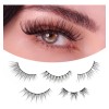 5 Pares Pestañas Extensiones Postizas Mezcladas- Efecto Voluminosas y Naturales