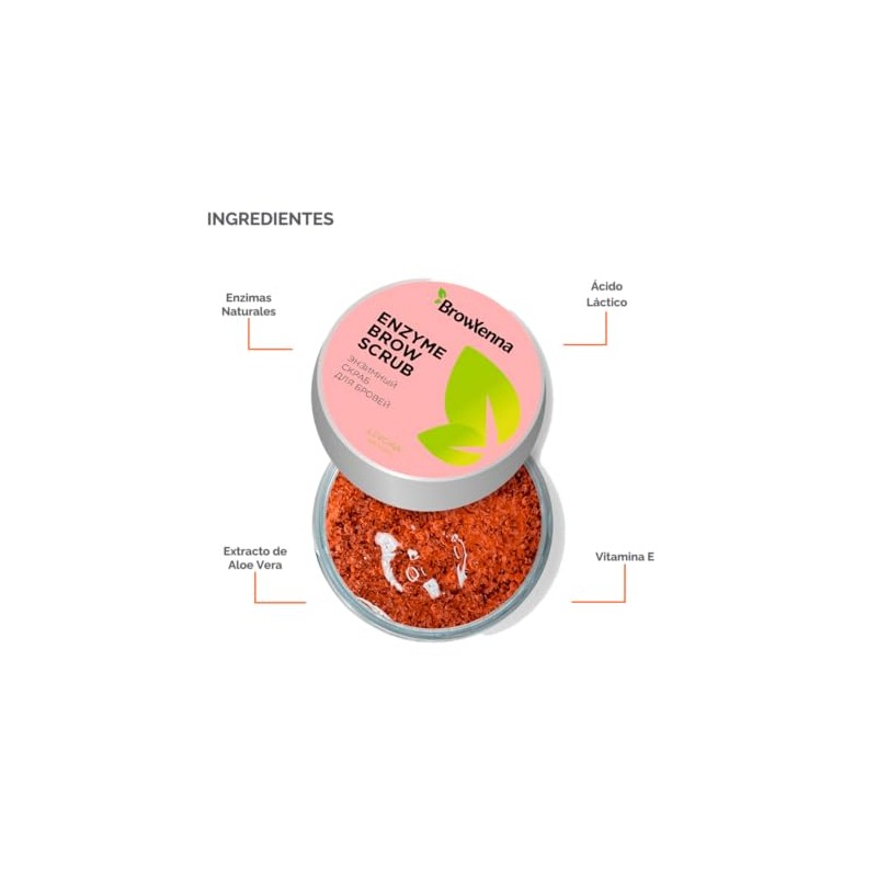 Exfoliante para cejas BrowXenna (Exfoliante para cejas de Enzima)