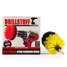 Home Cleaning Supplies - Bathroom Scrubbing Accessories - Glass Shower Cleaner - Shower Curtain Scrubber - Bathtub Brush - Bath Mat Brush - Sink Cleaning Brush - Tile Scrubber - Grout Cleaning Brush