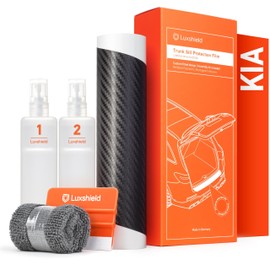 Luxshield Car Bumper Protector Set for Kia Rio 4 (IV) YB I 2017-2024 - Rear Bumper guards for cars, anti scratch, Paint Protector For Sill Lip - Carbon Black