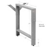 Workbench Table Frame Leg - Center Leg - 20" Depth