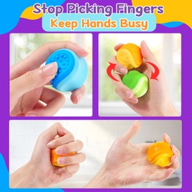 Fidget Toys Sensory Ball for Kids: 3 Pack Double Sided Textured Sensory Toys for Autism Kids Calming - Fidget Stress Toys for Students Anxiety Relief - Classroom Prizes for Boys Girls 3+