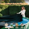 SAFANA 10FT Pool Covers for Above Ground Pools, Round Swimming