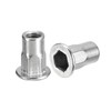 sourcing map M4 60pcs Half Hex Body Rivet Nuts 304