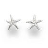 DUR O5152 Women's Starfish Stud Earrings Made of Sterling Silver