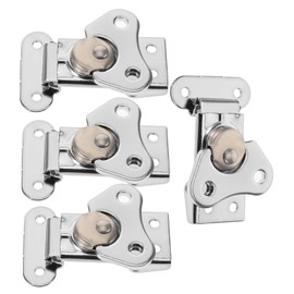 ABOOFAN 4pcs Stainless Steel Butterfly Latch Heavy Duty Toggle Latches for Flight Cases Tool Boxes Wooden Chests Easy Installation Secure Fastening