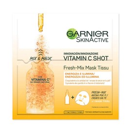 Garnier Skinactive Fabric Mask Fresh Mix Infused with Vitamin C, Illuminated and Energised Leather, 60 g, 1