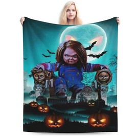 Chuck Harlow Warming Blanket - Soft, Lightweight, Durable, and Perfect for All Seasons - The Perfect Gift for Horror Fans - Bedding Size: 60*50
