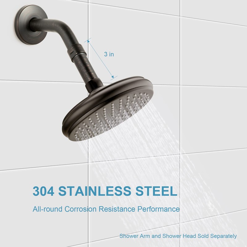 OFFO Shower Head Extension Arm 3 Inches, Oil Rubbed Bronze