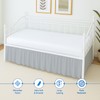 Ruffled Daybed Twin Size, 16 Inch Drop Ruffled Bed Skirt