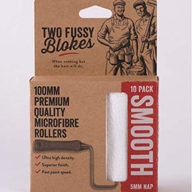 Two Fussy Blokes Superior-Quality 4" Microfibre Roller Sleeves 5mm Nap (10-Pack)