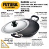 HAWKINS Futura Nonstick Kadhai 4 L, 30 cm, 3.25 mm