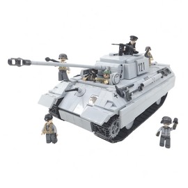 General Jim's WW2 Panther 121 Building Block Tank Set Historical World War 2 German Tank Model Bricks Kit