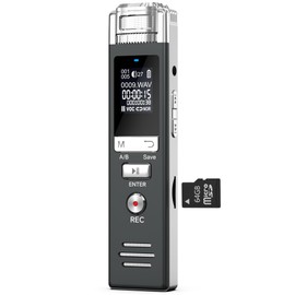 Digital Voice Recorder Audio Recording - 72GB Audio Recorder with Playback Voice Activated Recorder for Lectures Meetings Interviews Recording Device Tape Recorder with Microphone USB Cable MP3 Player