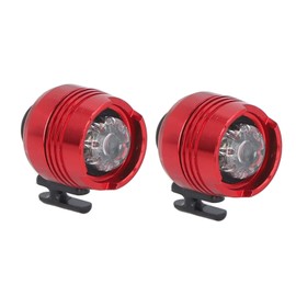 Pack of 2 Headlights for Croc Shoes, IPX5 Waterproof Mini Shoe Lights with 3 Light Modes, for Walking the Dog, Camping, Fishing (Red)