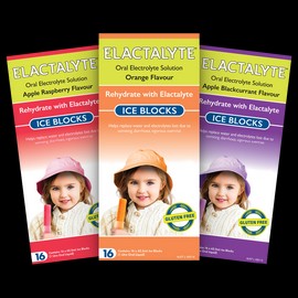 Elactalyte Ice Blocks 16 Pack, Apple Blackcurrant