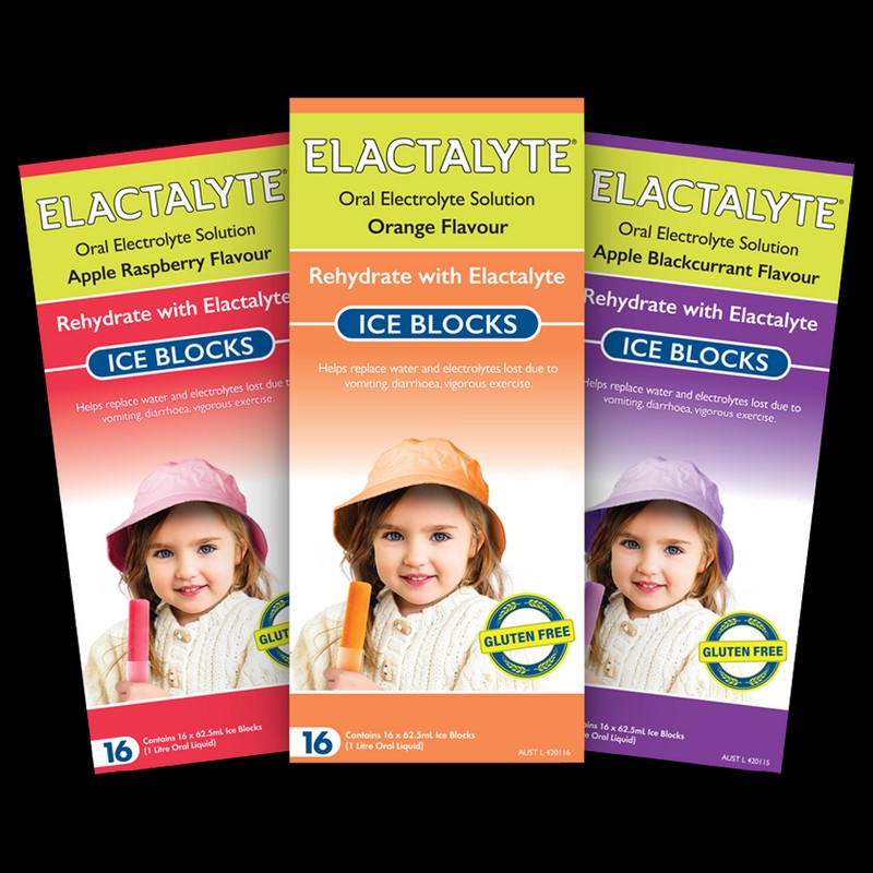 Elactalyte Ice Blocks 16 Pack, Apple Blackcurrant