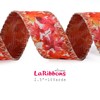 LaRibbons Fall Ribbon Wired 2 1/2" x 10 Yards, Reversible