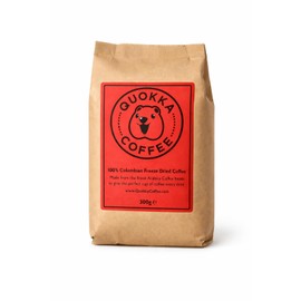 Quokka Instant Coffee - 300g Pouch (160 Cups), Smooth Medium Roast, Colombian Arabica Gold Blend, Freeze Dried