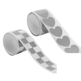 TARATI Reflective Tape Reflective Tape Heat Transfer Rubber Sheet Safety Silver Cloth Reflective Tape for Clothes, Clothes, Shoes, Crafts, Iron, Easy to Use Reflective DIY Clothes, Cotton, Polyester