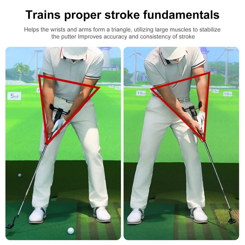 Golf Swing Trainer, Adjustable Swing Trainer Putting Wrist Training Aid,